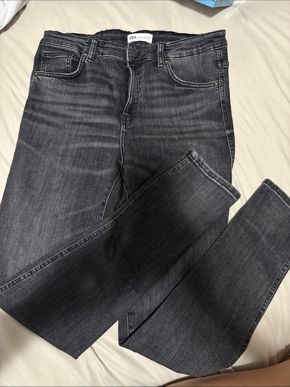 Zara Black-Gray Skinny Jeans